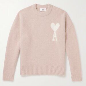 Ami de Coeur logo light pink sweater (S)